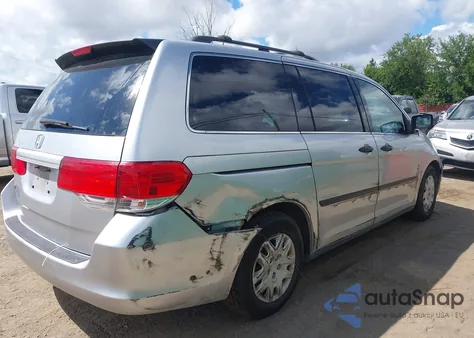 2010 Honda Odyssey Lx z USA, uszkodzony, nr VIN 5FNRL3H26AB025087